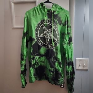 Green Tye Dye Blackcraft Cult Hoodie